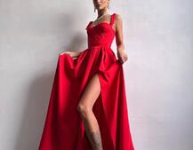 Сукня максі із чашечками та корсетним верхом | PUSHKA SHOP