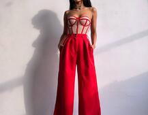 Костюм: піджак на підкладці, штани+ корсет Костюм: піджак на підкладці, штани+ корсет | PUSHKA SHOP