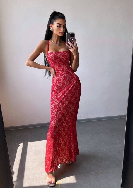 Мереживна сукня максі   | PUSHKA SHOP