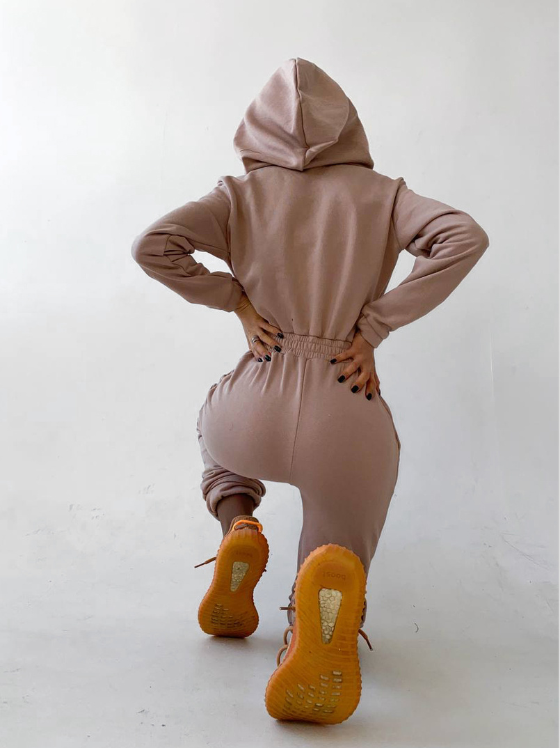 Приталенный комбинезон на молнии  Приталенный комбинезон на молнии  | PUSHKA SHOP