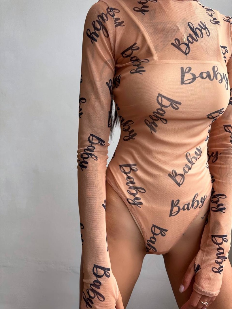 Боді з принтом   | PUSHKA SHOP