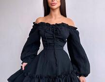 Муслінова сукня з рюшами   | PUSHKA SHOP