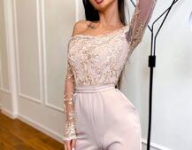 Эффектный комбинезон с кружевным верхом | PUSHKA SHOP