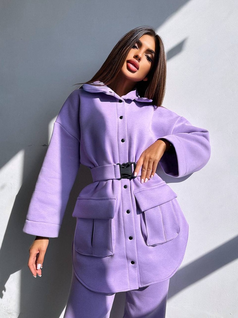 Комплект: тепла сорочка на кнопках + джоггери | PUSHKA SHOP