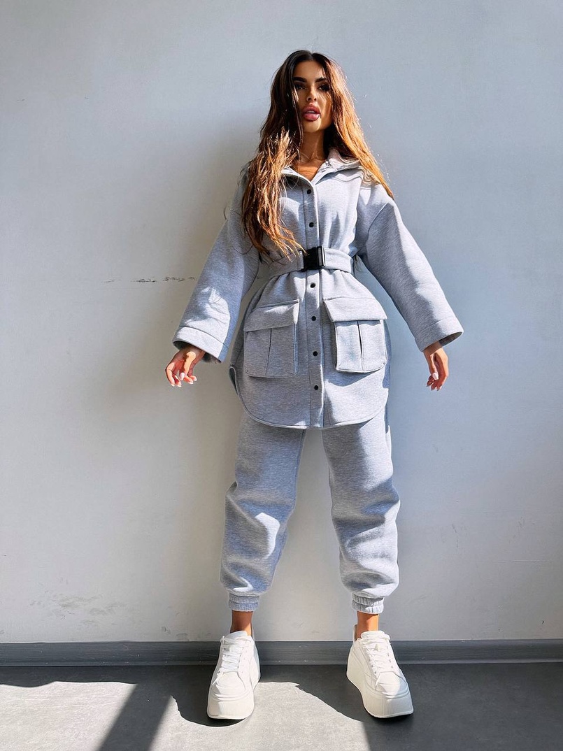 Комплект: тепла сорочка на кнопках + джоггери | PUSHKA SHOP