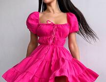 Муслінова сукня з рюшами   | PUSHKA SHOP