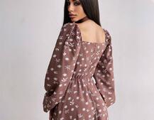 Сукня міді з розрізом на спідниці Сукня міді з розрізом на спідниці | PUSHKA SHOP