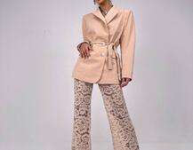 Комплект: мереживний корсет бюстьє + штани + піджак  | PUSHKA SHOP