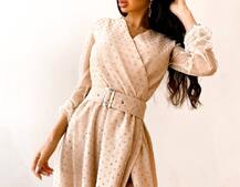 Платье миди с блестками  | PUSHKA SHOP