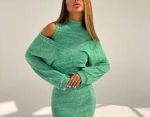 Трикотажна сукня-двійка  | PUSHKA SHOP