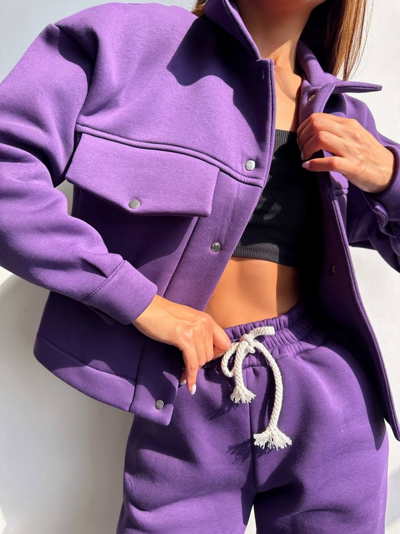 Комплект: тепла сорочка на кнопках + джоггери | PUSHKA SHOP