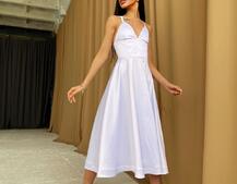 Платье-миди с корсетным верхом Платье-миди с корсетным верхом | PUSHKA SHOP