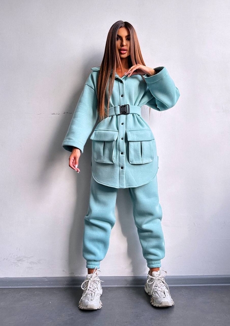 Комплект: тепла сорочка на кнопках + джоггери | PUSHKA SHOP