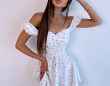 Сукня- міні у квітковий принт | PUSHKA SHOP