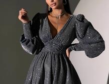 Сукня із пишною подвійною спідницею та драпіруванням  | PUSHKA SHOP