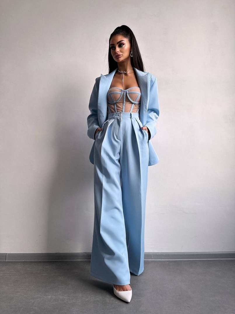 Костюм:  піджак на підкладці, штани+ корсет | PUSHKA SHOP