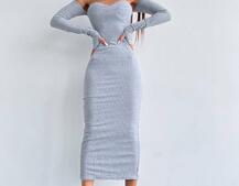 Облягаюча сукня міді з чашками з ефектом push up Облягаюча сукня міді з чашками з ефектом push up | PUSHKA SHOP