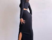 Комплект: топ + спідниця с розрізами Комплект: топ + спідниця с розрізами | PUSHKA SHOP