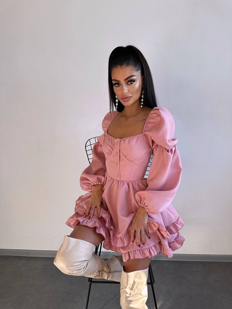 Лялькова сукня з пишною спідницею та корсетним верхом  | PUSHKA SHOP