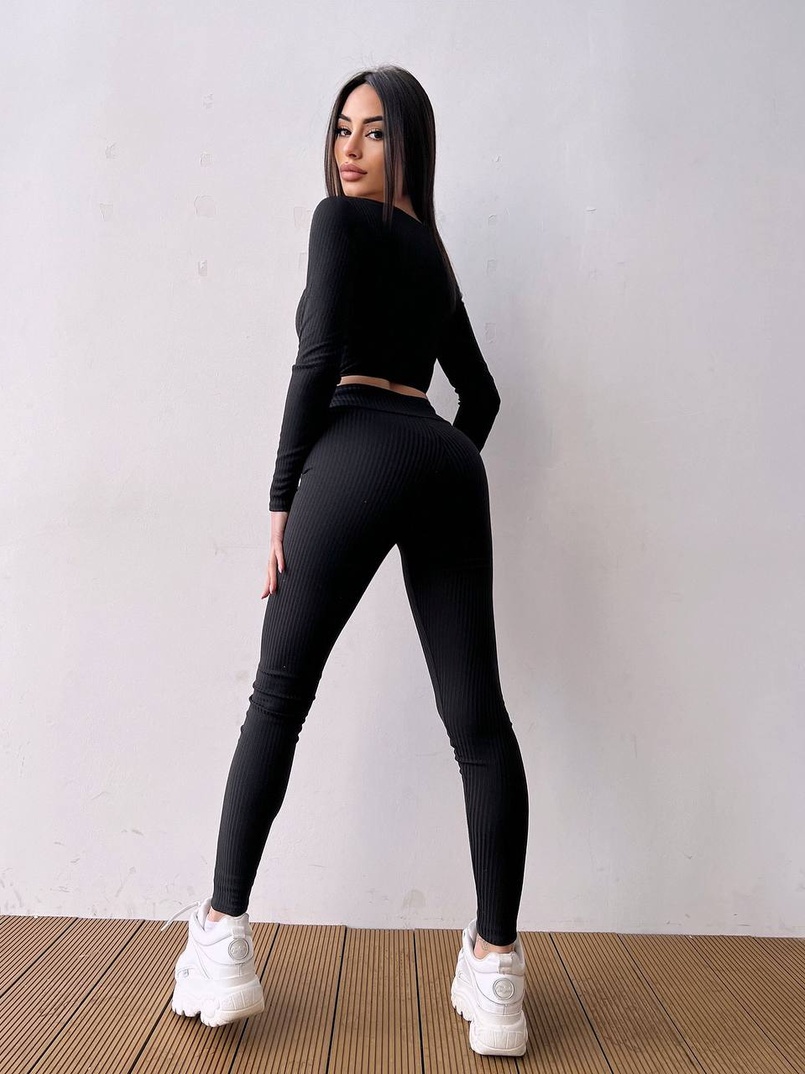 Трикотажний комплект: корсетний топ + легінси | PUSHKA SHOP