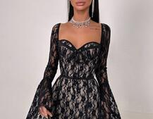 Мереживна сукня міні з чашечками    | PUSHKA SHOP