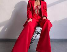 Костюм: піджак на підкладці, штани+ корсет Костюм: піджак на підкладці, штани+ корсет | PUSHKA SHOP