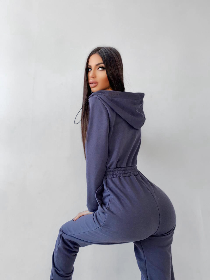 Приталенный комбинезон на молнии  Приталенный комбинезон на молнии  | PUSHKA SHOP