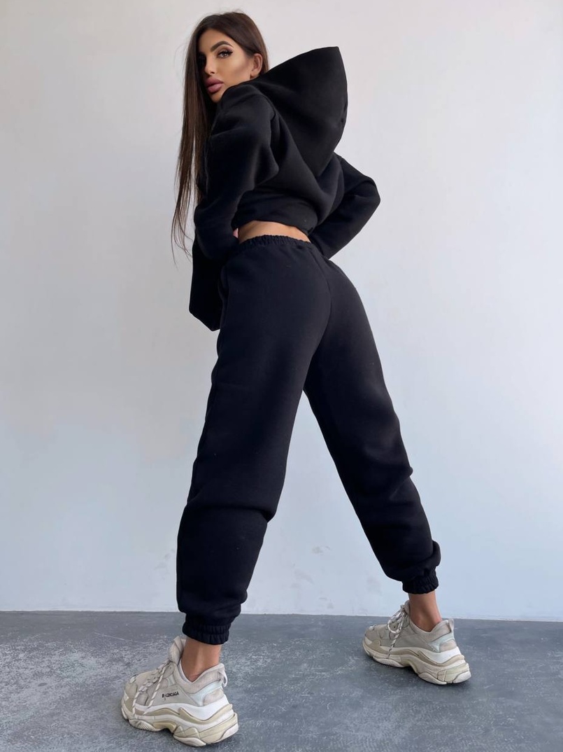 Тёплый комплект: худи + спортивные штаны Тёплый комплект: худи + спортивные штаны | PUSHKA SHOP