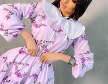 Платье со съёмным воротничком и подъюбником Платье со съёмным воротничком и подъюбником | PUSHKA SHOP