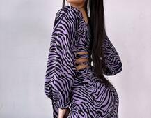 Комплект: топ із зав'язками на талії + спідниця міді з розрізом | PUSHKA SHOP