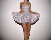 Блискуча корсетна сукня з пишною подвійною спідницею Блискуча корсетна сукня з пишною подвійною спідницею | PUSHKA SHOP