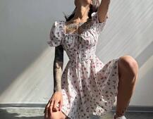 Сукня- міні у квітковий принт Сукня- міні у квітковий принт | PUSHKA SHOP