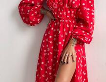 Сукня міді з розрізом на спідниці  | PUSHKA SHOP