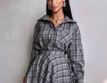 Комплект: сорочка + спідниця у клітинку Комплект: сорочка + спідниця у клітинку | PUSHKA SHOP