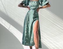 Платье миди со шнуровкой на спинке  Платье миди со шнуровкой на спинке  | PUSHKA SHOP