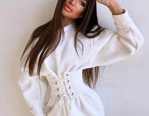 Тепле затишне худі over-size на флісі + корсет на шнурівці Можна носити з корсетом та без Тепле затишне худі over-size на флісі + корсет на шнурівці Можна носити з корсетом та без | PUSHKA SHOP