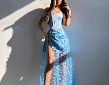 Комплект: корсет + спідниця максі  | PUSHKA SHOP
