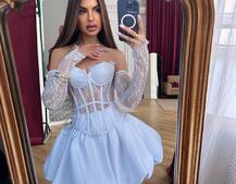 Комплект : мереживний корсет  з чашечками+ спідниця балон  | PUSHKA SHOP