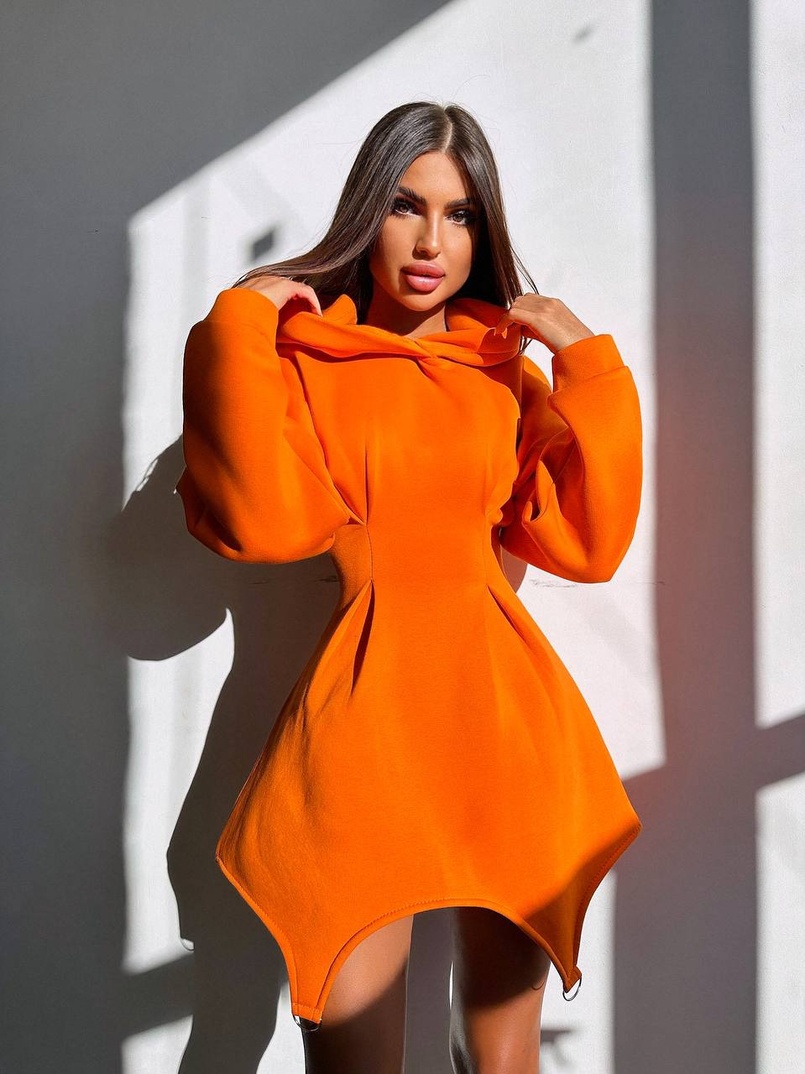 Тепле приталене худі з капюшоном на флісі + корсет на шнурівці Можна носити з корсетом та без | PUSHKA SHOP