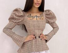 Сукня з об'ємними рукавами + спідниця з воланами | PUSHKA SHOP