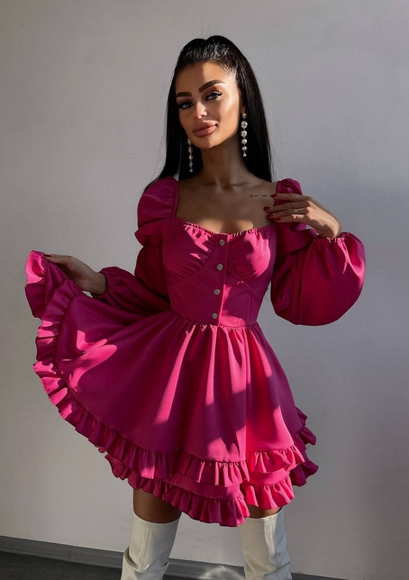 Лялькова сукня з пишною спідницею та корсетним верхом  | PUSHKA SHOP