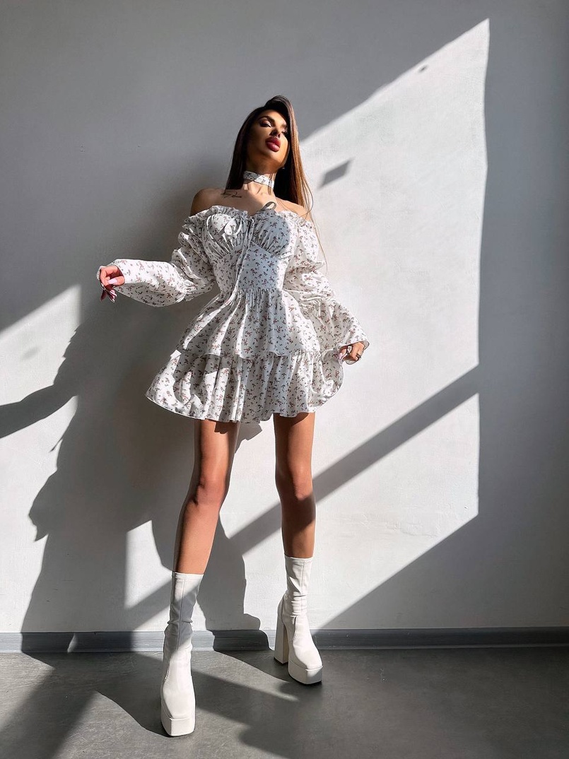 Сукня з чокером | PUSHKA SHOP