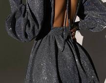 Сукня із пишною подвійною спідницею та драпіруванням  | PUSHKA SHOP