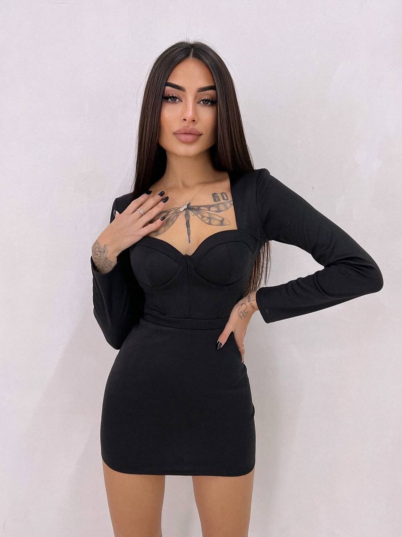 Сукня із чашечками з ефектом push up | PUSHKA SHOP