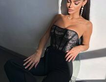 Комплект: піджак + комбінезон кльош  | PUSHKA SHOP