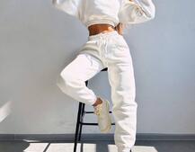 Базовий костюм на флісі з об'ємними капюшоном | PUSHKA SHOP