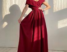 Платье-макси с разрезом▫️ткань: креп-костюмка   Платье-макси с разрезом▫️ткань: креп-костюмка   | PUSHKA SHOP