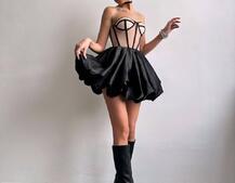 Комплект : корсет з чашечками+ спідниця балон Комплект : корсет з чашечками+ спідниця балон | PUSHKA SHOP