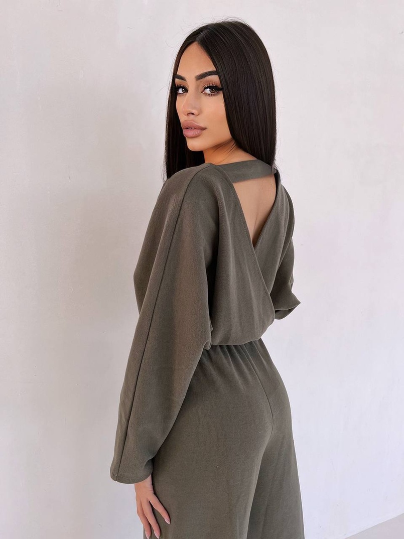 Комбінезон із широкими брюками з ангори | PUSHKA SHOP