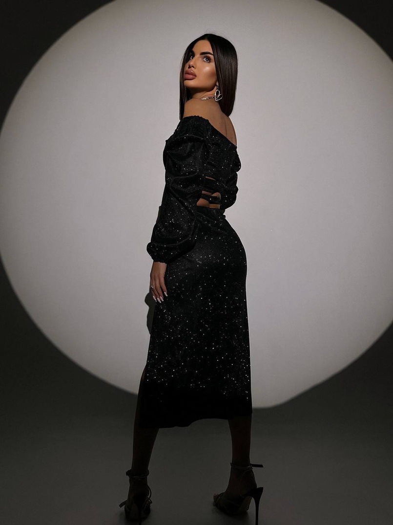 Сяючий комплект: топ  + спідниця  Сяючий комплект: топ  + спідниця  | PUSHKA SHOP